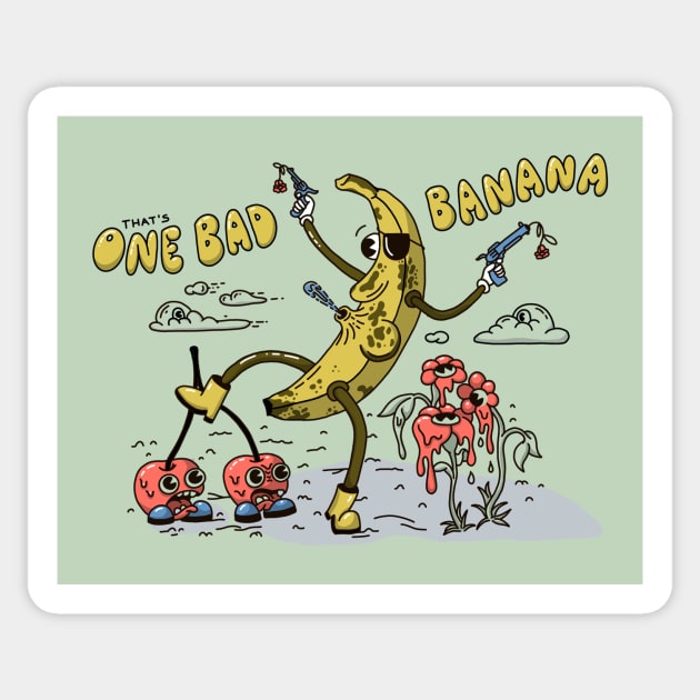 One Bad Banana Sticker by Brian_John_Park